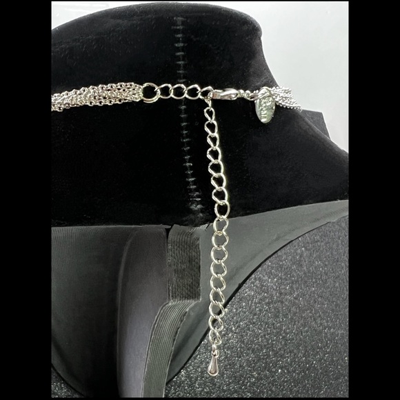 Vintage Lia Sophia Silver Ammonite Pendant & Earrings - Picture 7 of 7